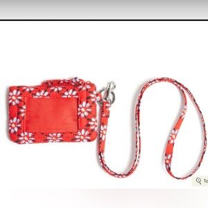 Vera Bradley Zip ID Case & Lanyard Venetian Flowers